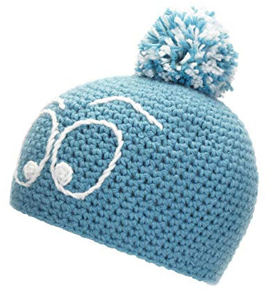 Eisbär Strickmütze Coolkid Pompon MÜ Kids Sky/White