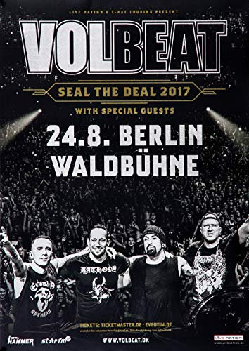 Volbeat - Seal The Deal, Berlin 2017 » Konzertplakat/Premium Poster | Live Konzert Veranstaltung | DIN A1 «