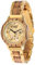 LAiMER Holzuhr - Damen Automatik Armbanduhr RESI aus Zebranoholz - Analog, Skeleton, 21 Juwelen, Ø 36mm - Zero Waste Verpackung aus Naturholz