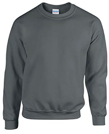 Gildan Men's Sweatshirt Adult 50/50. Crew Neck Sweat/18000, Anthracite, 3XL