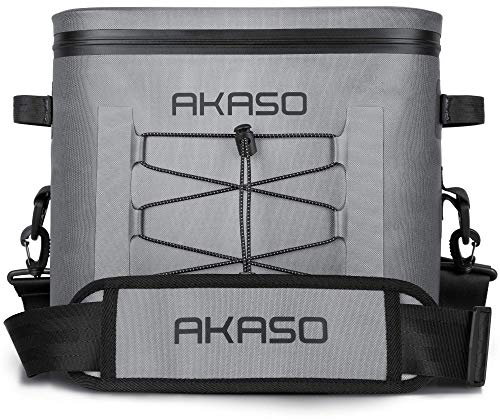 AKASO Weiche Kühltasche, 24 Dosen, tragbare isolierte Kühltaschen für Männer, wiederverwendbar, auslaufsicher, Kühltaschen für Camping, Strand, Reisen, Picknick, Bootfahren, Angeln, Outdoor