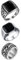 OIDEA Herren Ring Siegelring Wikinger: 3 Stück Biker Celtic Retro Charm Punk Rock Herrenring mit Achat Schwarz Bandring aus Edelstahl Keltischer Knoten Viking Geschenk für Männer Größe 70