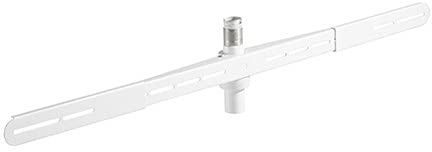 EasyLife - Zubehör Soundbar Halterung für EasyLife Design STAFFELEI Tripod TV-Stativ, mit 140° Drehfunktion, beständige Lackierung in Weiß