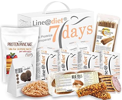 PERSONALIZZA il tuo KIT PROTEICO per 7 giorni Line@diet! PREPARATI PROTEICI in polvere, SNACK dolci o salati, pasta, pane e molto altro ad alto contenuto di proteine!
