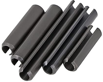 CONPHERON Geschlitzte Federstifte, Hohlspannstifte aus Kohlenstoffstahl, Schwarz, M12x100 mm,2 Stück