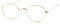 I Need You Unisex Lennard Lesebrille, Gold, + 1,00 dpt