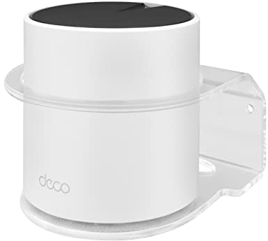 BECEMURU Supporto da parete in acrilico per router di protezione compatibile con Deco X55/X20/X25/X50/XE75/X60/X68/W3600 Whole Home Mesh Wi-Fi System (confezione da 1)