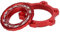 BuyWeek Fahrrad Center Lock Adapter, Centerlock Adapter Aluminiumlegierung Centerlock auf 6 Loch Rotoradapter für Mountainbike(Rot)