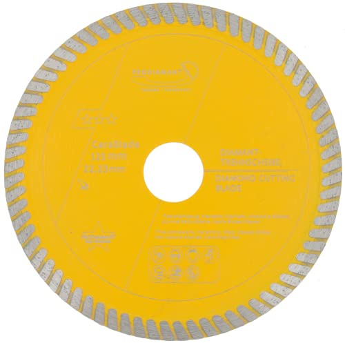 PRODIAMANT Diamanttrennscheibe 125mm x 22,23 Cerablade Ceramic für Fliesen, Feinsteinzeug, harte Bodenfliesen, glasierte Klinker, Keramik- und Natursteinfliesen