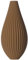 3D Vase Dekovase Sina XL 40cm Bodenvase Vase für Pampasgras Trockenblumen Braun