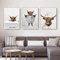Trayosin 3-teiliges Premium Poster Set,Lustige Hochland Kuh Wandkunst in Badewanne,Tier Wand Kunst Drucke,Hochland Kuh Badewanne Leinwand Malerei Poster Nordisches Badezimmer Wohnkultur (21x30cm)