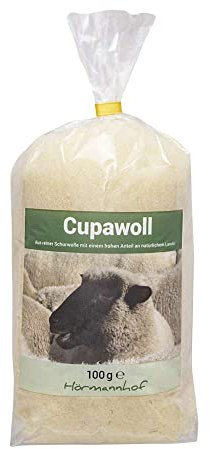 medesign Cupawoll 100g, 100% natürliche Hautpflege, Schafwolle mit Lanolin, für beanspruchte Brustwarzen, Babypopos und Hautpartien