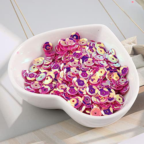 6 mm Cup-Pailletten zum Basteln, 3D-brillante, runde, lose Pailletten, Pailletten, DIY, Nähen, Hochzeitskleid-Zubehör, JG Rose