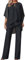 Sawmew Damen Tüll Abendanzug Sets Zweiteiler Chiffon Shirt und Hohe Taille Hosenanzug Elegant Vintage 2-Teiliges Set Outfit Cocktail Party Festlich Hosenanzug (Color : Black B, Size : XL)
