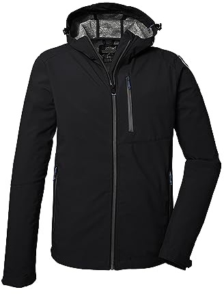 killtec Herren Softshelljacke/Outdoorjacke mit Kapuze KOS 259