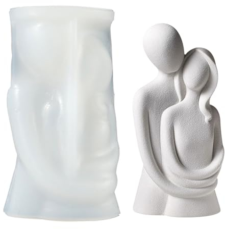 Kerzenform Silikonform, 3D Körper Kerzenform Kerzenformen Zum Gießen, Paar Umarmen Kerzenformen Kerzen Formen Silikon Für Seife Kerzen Machen Handwerk Ornamente