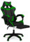 IDMarket - Fauteuil de Gaming Alex réglable avec Repose-Pied, Coussin de tête et Coussin Lombaire Noir et Vert