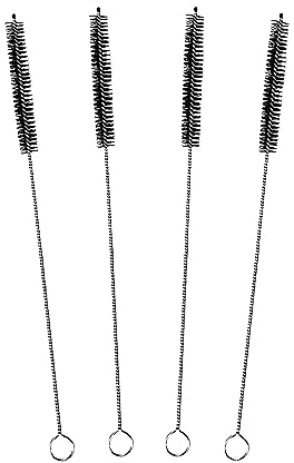 fancility® Version 2.0 Reinigungsbürste für Kaffeevollautomat 20er-Set (u.a. für DeLonghi) kleine & schmale Milch-Schlauchbürste Strohhalm-Bürste Kühlschrank Reiniger Flaschenbürste (9mm Ø 21cm)