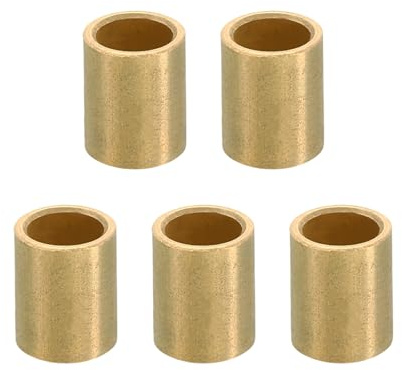 PATIKIL Entretoises en Laiton M6, 5 Pièces d'Entretoises Métalliques 6 mm Diamètre Intérieur x 8 mm Diamètre Extérieur x 10 mm Longueur, Entretoises en Laiton pour Vis de 1/4 Pouce Ou M6