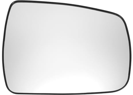 A ABSOPRO Autospiegelglas Für KIA Sorento 09-14 Mit Heizung Rückplatte | Rechte Seite, Weiß, Echtes Glas, 2 PINs, 20,7 Cm, Elektrisch Verstellbar, Direkter Ersatz, Nicht-OEM Zubehör, 1 Stück