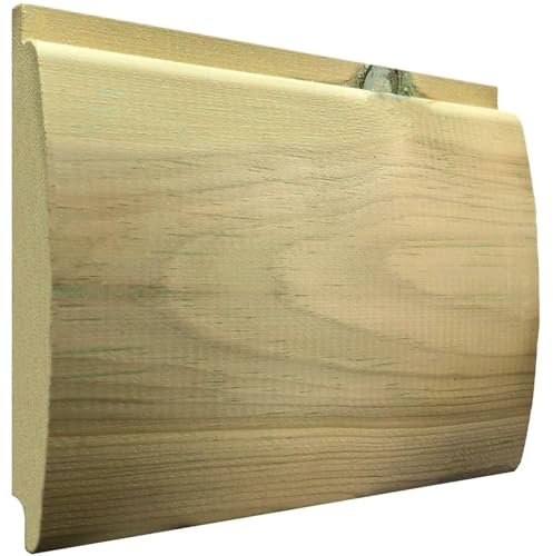 Loglap Treated Cladding Planed 420cm Long 121mmx21mm Timber Shed Cladding Redwood Log Lap (20)