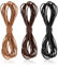 Deepton 3 Farben Lederband, 5m X 2mm Lederband für Ketten, Lederschnur mit Verschluss, Basteln Lederbänder, Faux Wildleder Schnur, Lederband Kette für DIY Armband Halskette Schmuck Handwerk