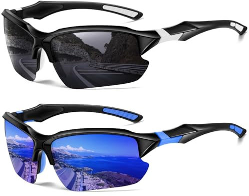 Perfectmiaoxuan Sonnenbrille Herren Damen Polarisierte, Sport-Sonnenbrillen,UV400 Fahrradbrille, Schnelle Brille, für Radfahren/Angeln/Laufen/Rennrad brille
