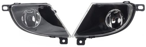 LYHH Auto LED Nebelscheinwerfer für BMW E60 E61 5 Series 2007 2008 2009 2010, ABS DRL Tagfahrlicht Front Stoßstange Fahren Nebelleuchten Reflektoren Blinker,1 Pair-A