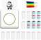 GZKDKZB Mini imprimante Photo, Mini imprimante Photo de Poche, Impression Thermique Portable, Connexion BT sans Fil 203 DPI pour étiquette Photo, Bricolage, Artisanat, liste, Notes, journa