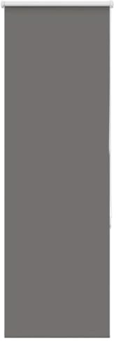 vidaXL Verdunkelungsrollo Grau 60x130 cm Stoffbreite 55,7 cm Polyester, Rollo, Klemmfix, Thermorollo, Verdunklungsrollo, Klemmrollo, Fensterrollo