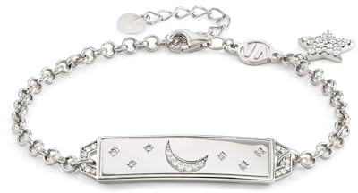 Nomination® - Bracciale Donna, Collezione Talismani in Argento 925 e Quarzo Rosa, Incisione Nella mia vita ci sia.., 15,50-19 cm, Regalo Donna, Confezione Originale