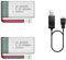 HAWK'S WORK 2 Pcs 3.7V Lipo Battery, 400 mAh Batterie Rechargeable au Lithium Polymère pour Avion RC Hélicoptère Drone Tous Les Modèles et Jouets (Connecteur XH2.54)