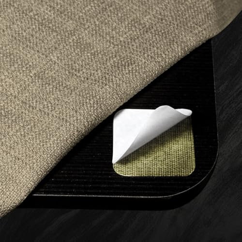 BALCONY & FALCON Anti-Rutsch-Aufkleber, Antirutsch-Pads, Antirutschmatte für Tischdecken, Tischläufer, Fußmatten, Teppiche, Sofabezüge, Möbelbezüge zu kleben und befestigen 5 * 5 cm (4Pcs)