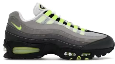 Nike Herren Air Max 95 Og Running, Schwarz/Neongelb, kühles Grau, 44.5 EU