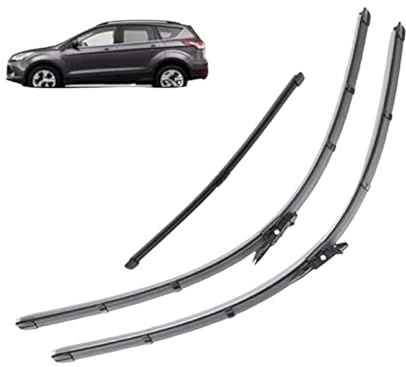 Scheibenwischer für Ford Kuga 2013-2019 28+28+11, Auto-Scheibenwischerblätter Kratzfrei Auto-Wischerblätter-Set Vorne und Hinten