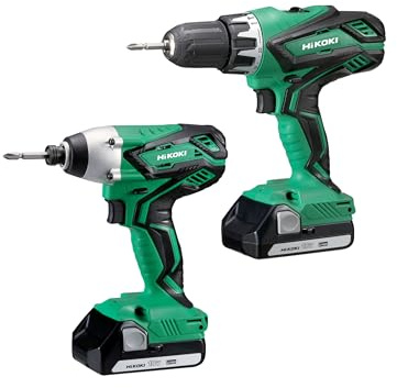 Hikoki KC18DGLJAZ Twin Pack 18V 2 x 1.5Ah Li-ion, Twin Pack | Provides up to 55Nm and 145Nm output, featuring dual-speed transmission, electric brake and storage case.