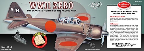 Guillow WWII Mitsubishi Zero Balsa Model Airplane Kit