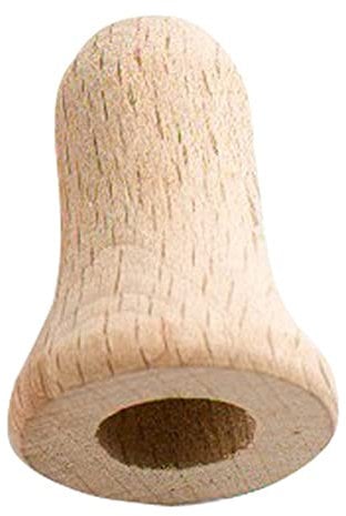 Merriway® BH01567 Drape Curtain Blind Cord Pulls Wooden Bell Shaped , Brown