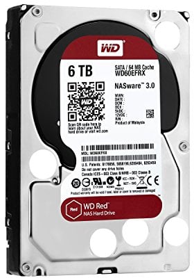 Western Digital WD60EFRX 6TB SATA 64MB 3.5 HD Rosso