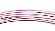 FLORISTEN - ALUMINIUM-DRAHT Ø2mm x 12m ROLLE, Deko Deco, Farbe: Pastellrosa / Pastellrose