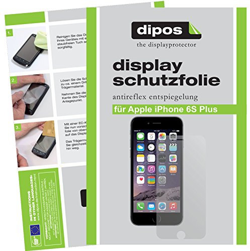 dipos I 2X Schutzfolie matt kompatibel mit Apple iPhone 6S Plus Folie Displayschutzfolie