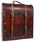 Luxury 3 Bottle Squires Wooden Wine Storage Carrier - Gift idea for Mum, Mothers Day, Memory Box, Christmas, Birthday, Trinkets, Keepsakes