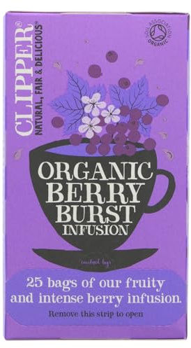 Clipper Organic Wild Berry Envelopes 25bag X 5 (Pack of 5)