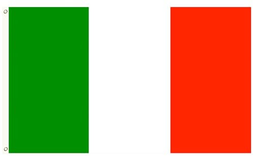 Piersando Fahne Hissflagge Länderflagge Fanartikel Land Flagge mit Metallösen Fussball EM WM Eishockey Handball Basketball Frauen Männer Kinder 2024 Italien 150cm x 90cm