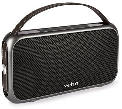 Veho M7 Mode Retro Wireless Bluetooth Water Resistant Speaker with Power Bank - Black