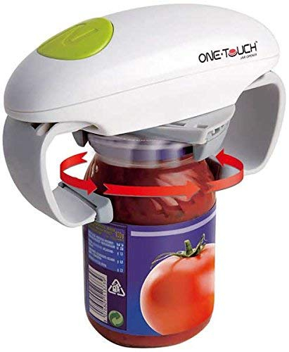 One Touch KC12 Ouvre-boîtes «mains libres» pour bocaux et contenants en verre Ouverture automatique.