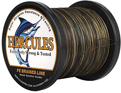 HERCULES Super Cast 100m - 2000m Yards Geflochtene Angelschnur 10lb - 300lb Test für Salzwasser Süßwasser PE Geflecht Fischdraht Superline 8 Stränge
