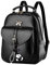 DEERWORD Donna Borse a Zaino Borsa a Zainetto Elegante Tracolla Zaini Firmate Marca Zainetti Antifurto PU pelle 5255 1 pz Nero