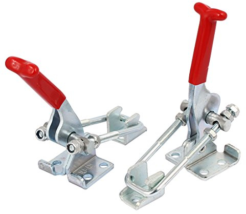 Aexit 2stk Zwingen, Klemmen & Spanner 350Kg 772Lbs Holding Capacity Pull Action Latch Type Kniehebelspanner Knebelklemme CM-431