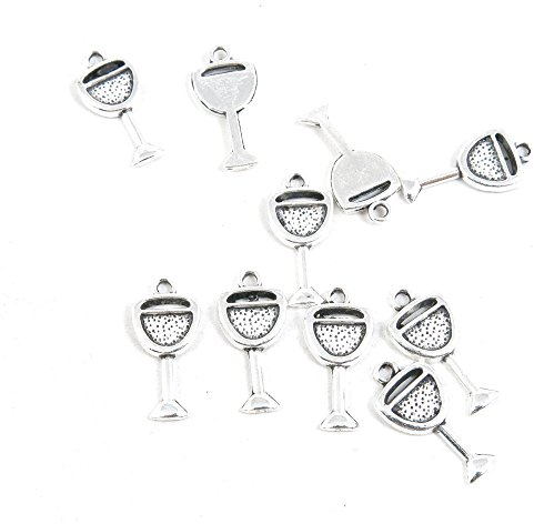 2800 Stück Antik Silber Ton Schmuck Charms U2GU8P Wein Saft Glas Kelch Basteln Basteln Basteln Basteln Perlen